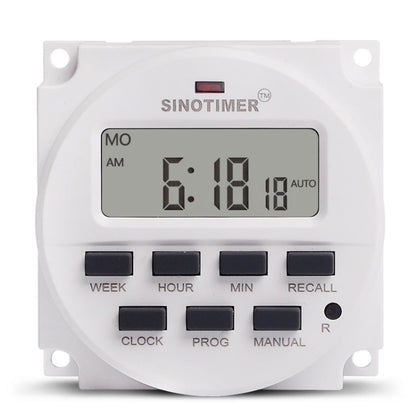 SINOTIMER TM618N-6V 7 Days Weekly Programmable Digital Electronic Timer Switch