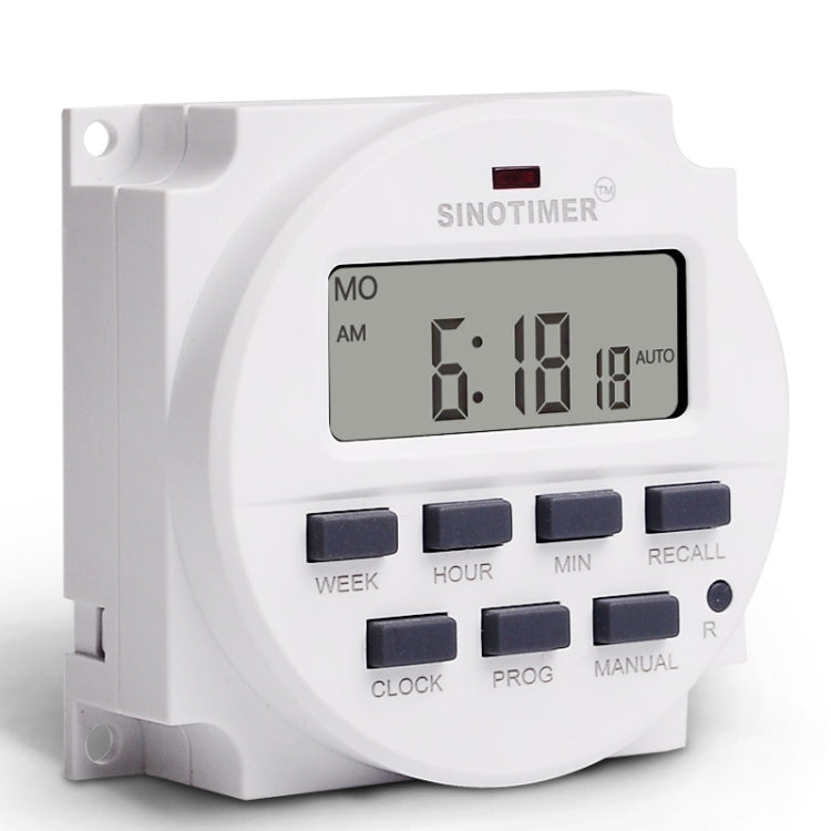 SINOTIMER TM618N-2 220V 7 Days Weekly Programmable Digital Electronic Timer Switch
