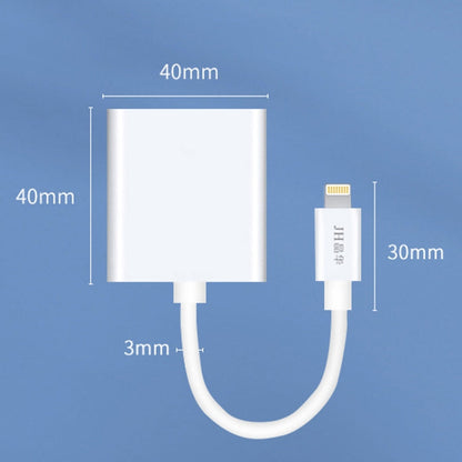JINGHUA Mobile Phone Card Reader Converter Memory Card Reader, Model: Lighning With Cable TF+SD