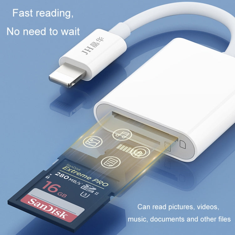 JINGHUA Mobile Phone Card Reader Converter Memory Card Reader, Model: Type-C With Cable TF+SD