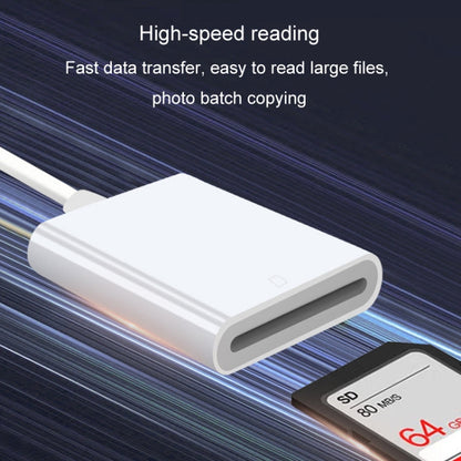 JINGHUA Mobile Phone Card Reader Converter Memory Card Reader, Model: Lighning With Cable TF+SD
