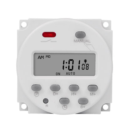 SINOTIMER CN101S-4 12V 1 Second Interval Digital LCD Timer Switch 7 Days Weekly Programmable Time Relay
