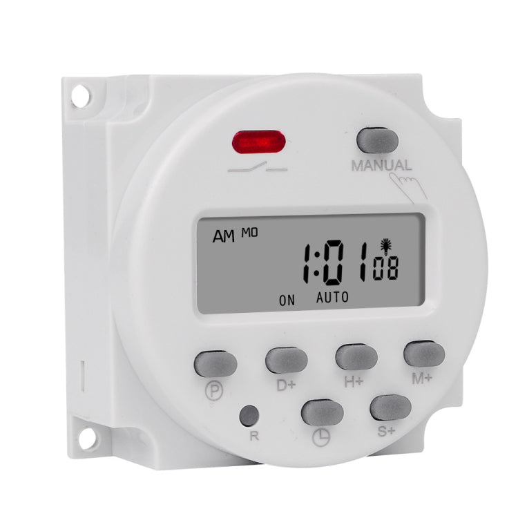 SINOTIMER CN101S-110V 1 Second Interval Digital LCD Timer Switch 7 Days Weekly Programmable Time Relay