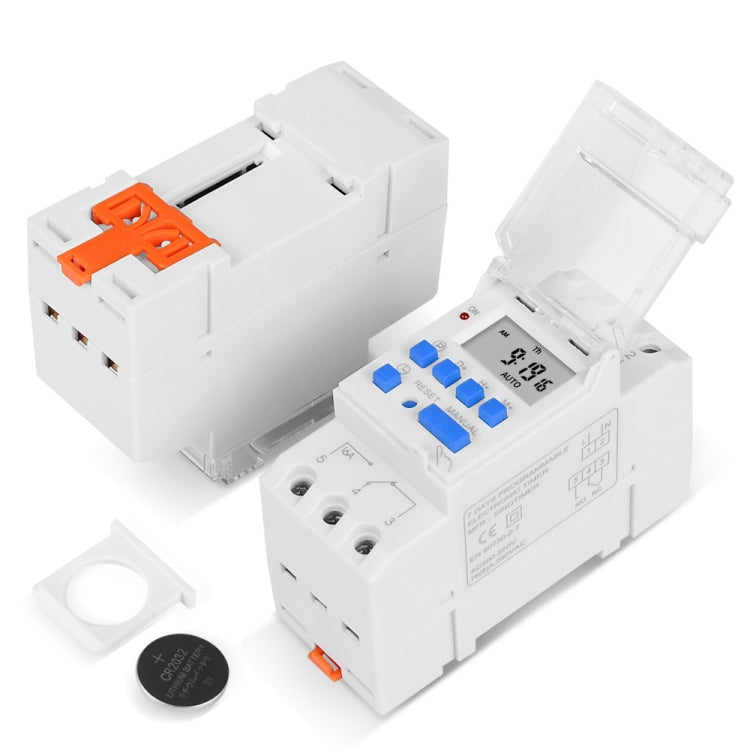 SINOTIMER TM919A-110V 16A Interrupteur minuterie numérique sur rail DIN Relais horaire programmable hebdomadaire à micro-ordinateur