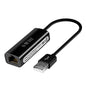 JINGHUA Z310 USB2.0 To RJ45 100Mbps Network Card Network Interface Box Laptop Network Card Free Driver(Black)