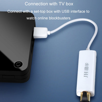 JINGHUA Z310 USB2.0 To RJ45 100Mbps Network Card Network Interface Box Laptop Network Card Free Driver(Black)