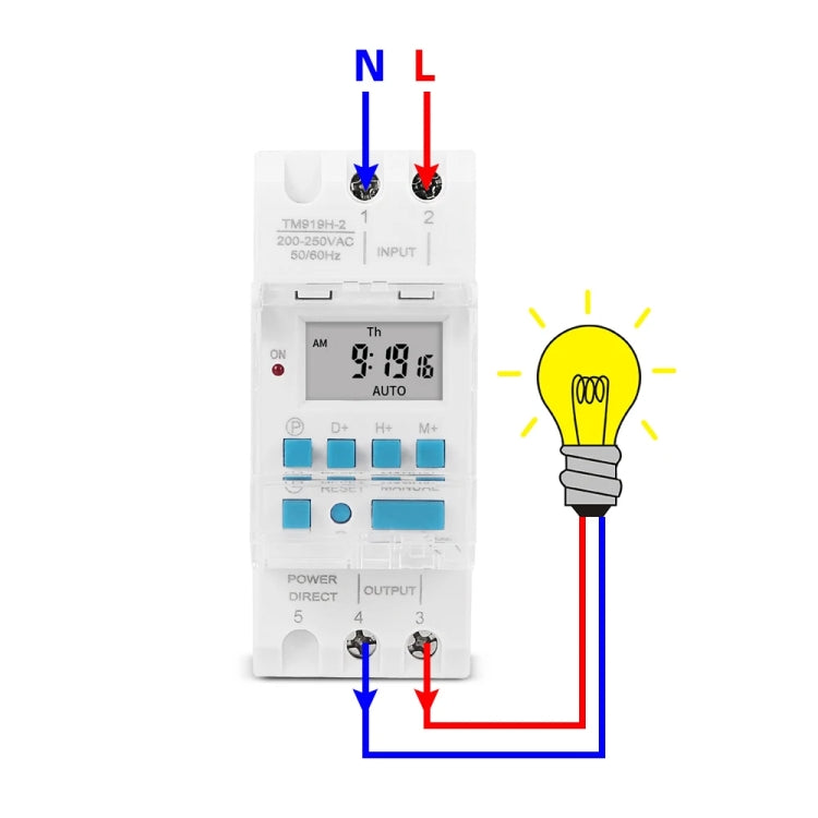 SINOTIMER TM919H-3 24V 16A DIN Rail 4 Pins Voltage Output Digital Switch Timer Automatic Cycle Timing Controller