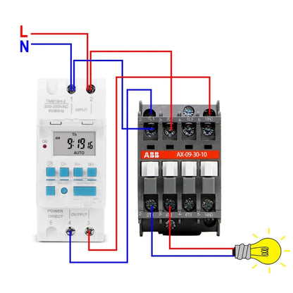 SINOTIMER TM919H-3 24V 16A DIN Rail 4 Pins Voltage Output Digital Switch Timer Automatic Cycle Timing Controller