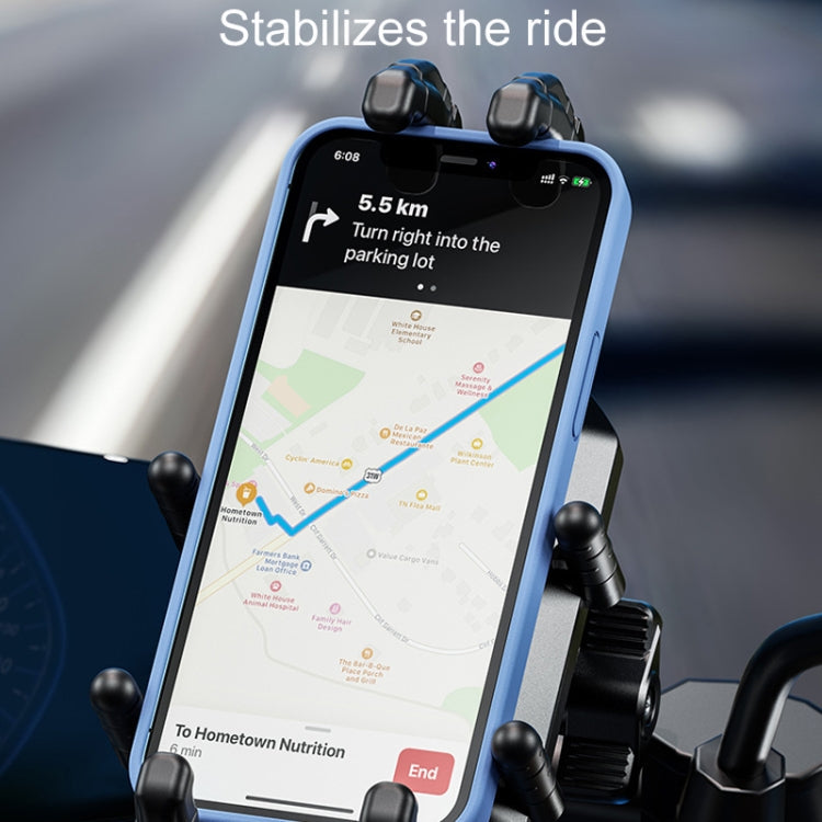 Support de téléphone portable antivol pour moto Kewig Motorcycle Octopus Holder, modèle : M26-C6