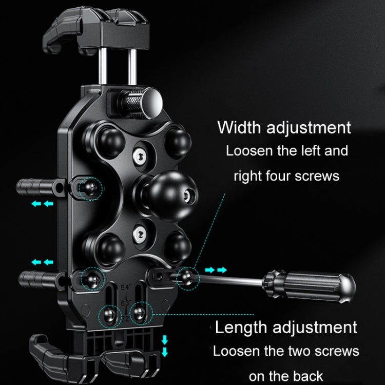Support de téléphone portable antivol pour moto Kewig Motorcycle Octopus Holder, modèle : M26-C6