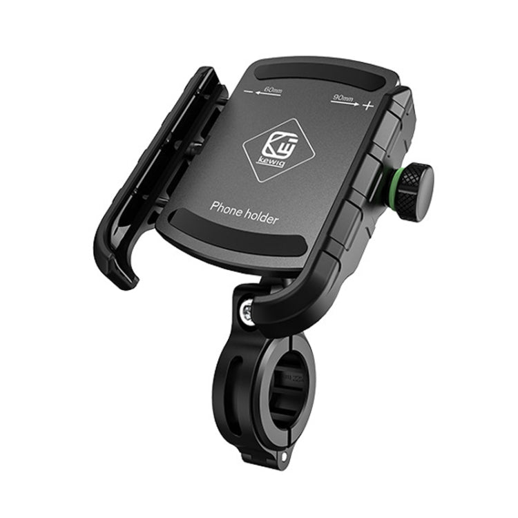 Kewig M8S Bicycle Aluminum Navigation Mount Outdoor Cycling Cell Phone Holder(Black)