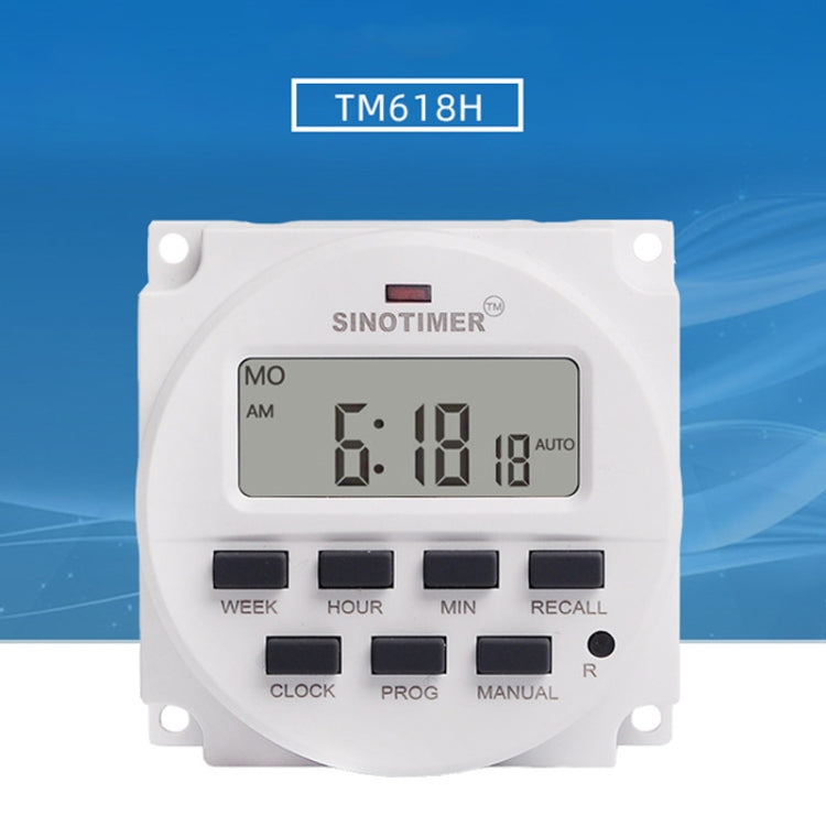SINOTIMER Programmable Timer Switch Time Controller, Model: TM618H 5V