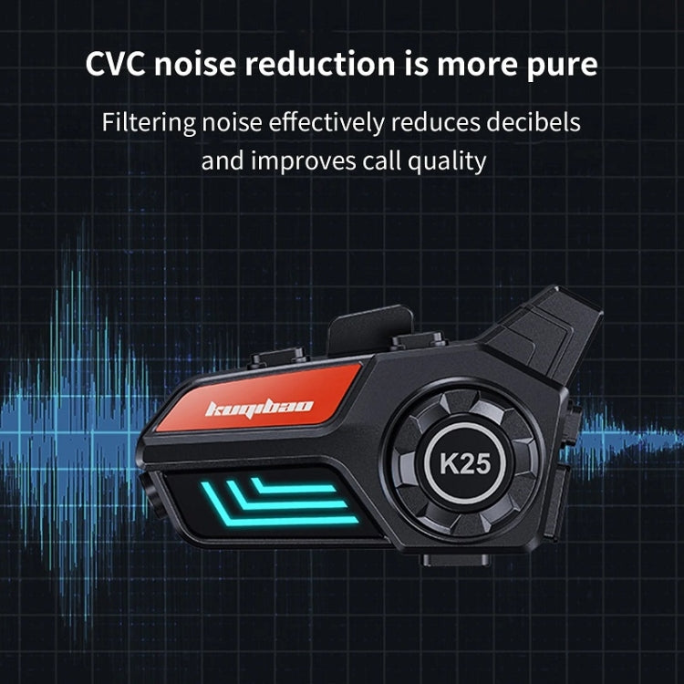KUQIBAO Motorcycle Helmet Waterproof Bluetooth-compatible Headset With Light(Soft Microphone)