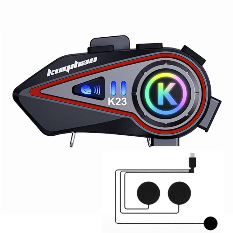 KUQIBAO Motorcycle Helmet Long-Lasting Bluetooth-compatible Headset With Light(Soft Microphone)