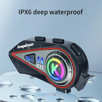 KUQIBAO Motorcycle Helmet Long-Lasting Bluetooth-compatible Headset With Light(Soft Microphone)