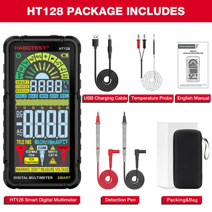 HABOTEST Automatic Range Digital Display Ultra-Clear Intelligent Current Multimeter
