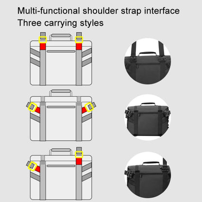 Sac photo reflex numérique Cwatcun D115, en cuir imperméable, à bandoulière, couleur : Noir Grande taille