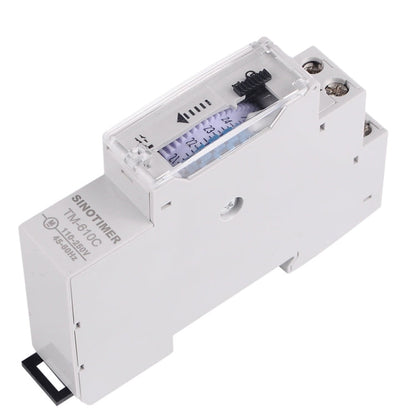 SINOTIMER  TM610C 110-250V 16A Quartz Mechanical Timer 24 Hours Programmable Din Rail Relay