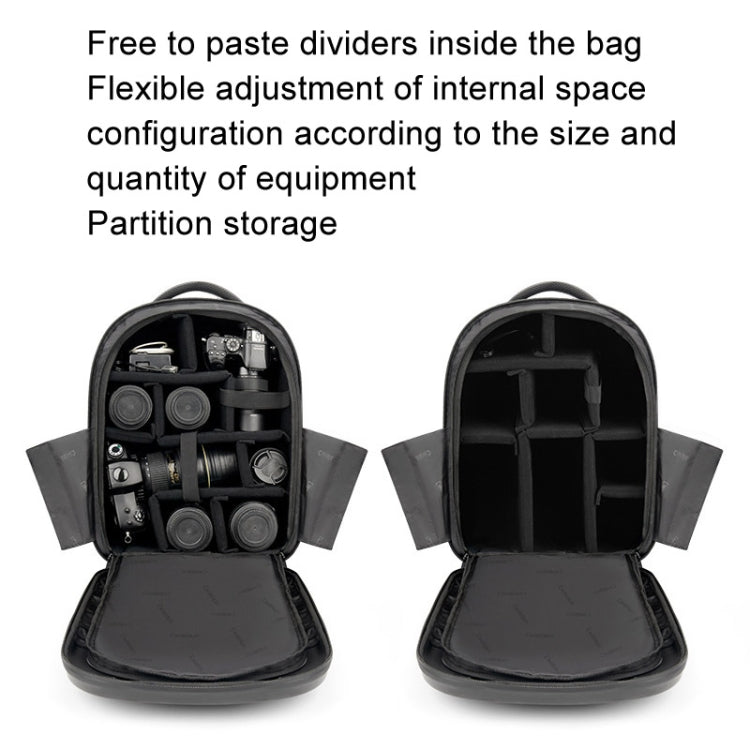 Cwatcun D108 Grand Sac Photo Épaule à Coque Rigide Étanche Antichoc pour Appareil Photo