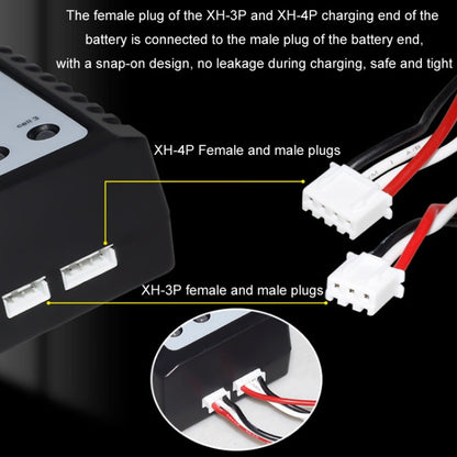 ImaxRC 7.4V/11.1V 2S/3S Model Aircraft Drone Lithium Battery Intelligent Balance Charger(US Plug)