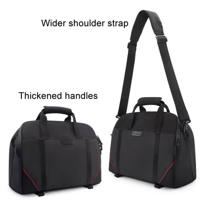 Cwatcun D109 Portable Casual Waterproof Multi-Function Camera Storage Photography Bag, Color: Medium Black