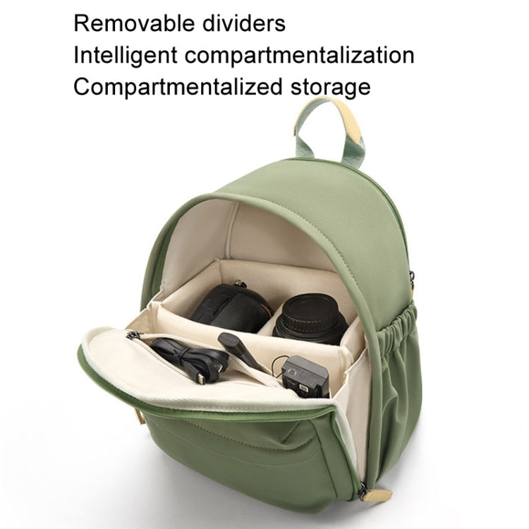 Cwatcun D125 Small Shoulder Camera Bag Casual Commuter DSLR Backpack(Green)