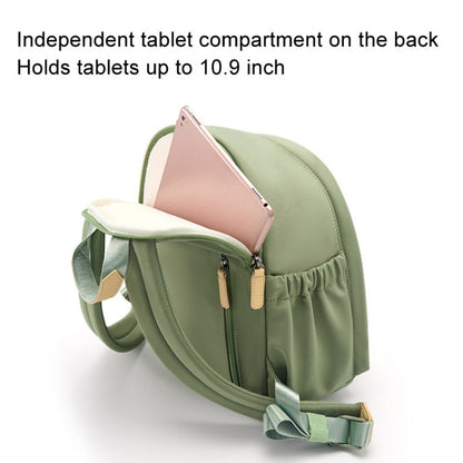 Cwatcun D125 Small Shoulder Camera Bag Casual Commuter DSLR Backpack(Green)