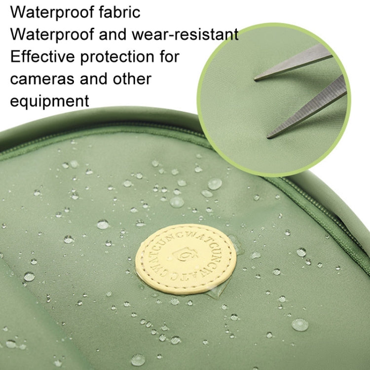 Cwatcun D125 Small Shoulder Camera Bag Casual Commuter DSLR Backpack(Green)