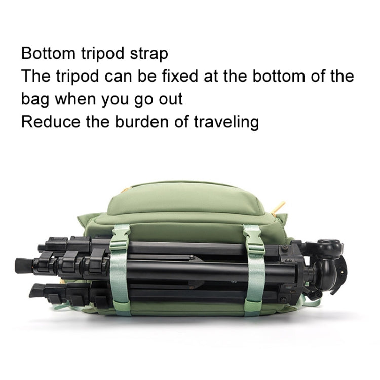 Cwatcun D125 Small Shoulder Camera Bag Casual Commuter DSLR Backpack(White)