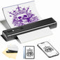 Imprimante de pochoirs de tatouage sans fil Phomemo TP83-BK avec 10 feuilles de papier de transfert (noir)