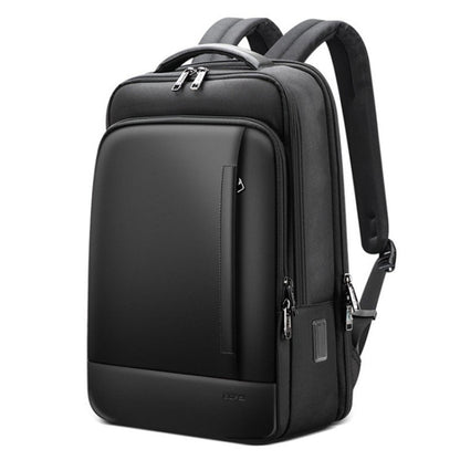 Bopai 61-51011 Large-Capacity Waterproof Business Laptop Backpack With USB+Type-C Port(Black)