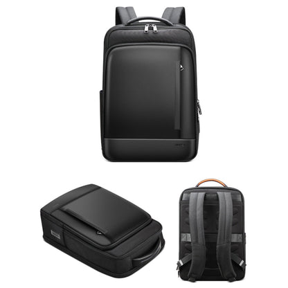 Bopai 61-51011 Large-Capacity Waterproof Business Laptop Backpack With USB+Type-C Port(Black)