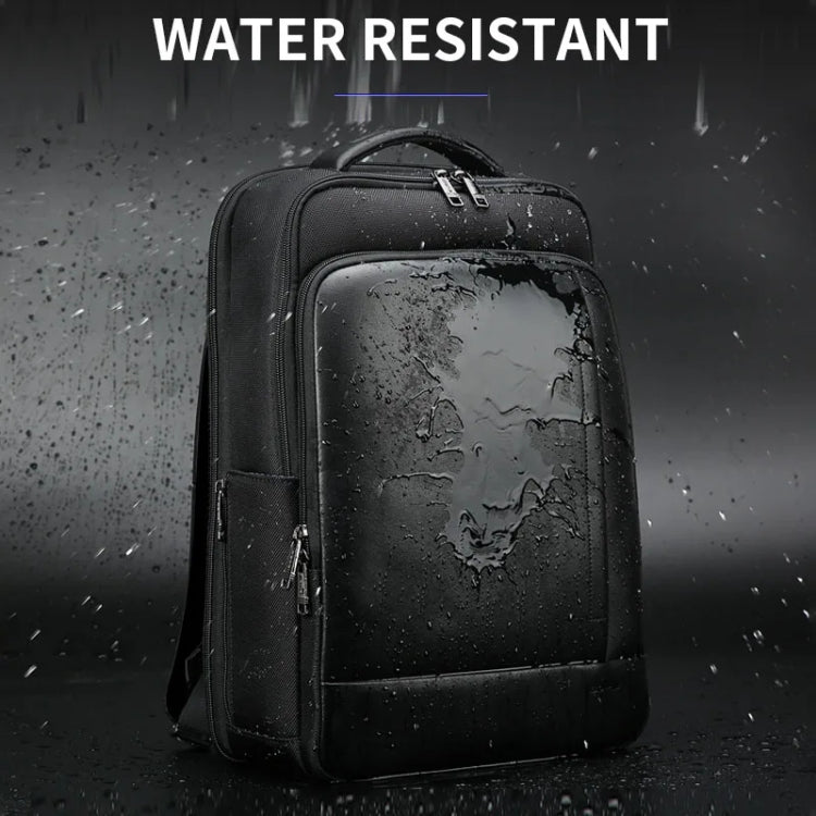 Bopai 61-51011 Large-Capacity Waterproof Business Laptop Backpack With USB+Type-C Port(Black)