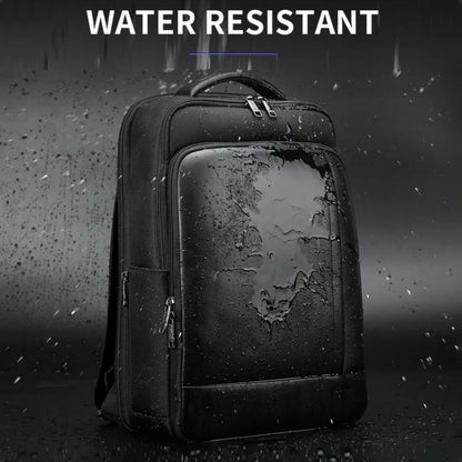 Bopai 61-51011 Large-Capacity Waterproof Business Laptop Backpack With USB+Type-C Port(Black)