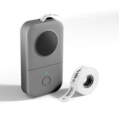 Phomemo D30 Imprimante d'étiquettes thermique Portable Bluetooth Mini machine à étiqueter avec 1 rouleau de papier Gris