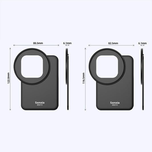 For iPhone Senxia Magsafe Magnetic Mobile Phone Filter Holder Phone Lens Adapter Base For 6.1-inch