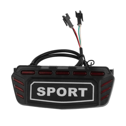 For KUGOO M5 AIMITE Electrical Scooter Rear Tail Light Brake Warning Lights(Black)