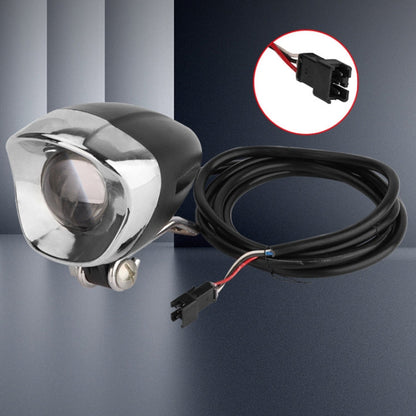 For KUGOO M5 AIMITE Electrical Scooter Front Headlight Warning Lights(Black)