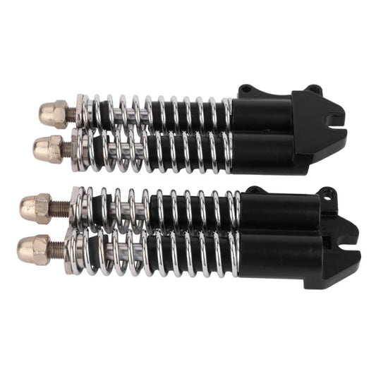 Pour KUGOO M5 AIMITE 1 paire d'accessoires pour trottinettes électriques Amortisseurs à double ressort (Noir)
