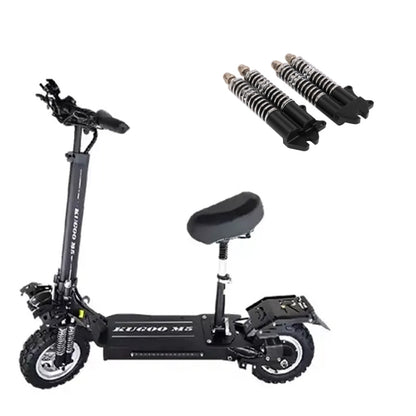 For KUGOO M5 AIMITE 1pair Electrical Scooter Accessories Shock Absorbers Dual Spring(Black)
