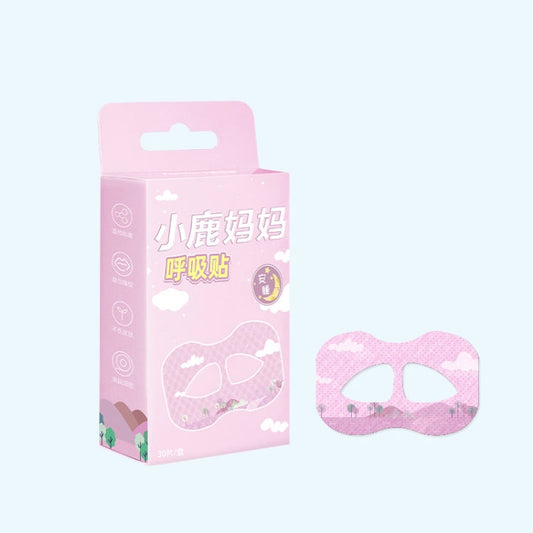 30 pièces/boîte Patch respiratoire Fawnmum pour la bouche, patch anti-ronflement pour la nuit, patch bouche fermée, couleur : Rose adulte