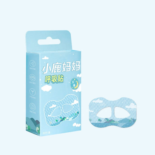 30 pièces/boîte Fawnmum Patch pour la respiration buccale la nuit, anti-ronflement, patch bouche fermée, couleur : bleu adulte