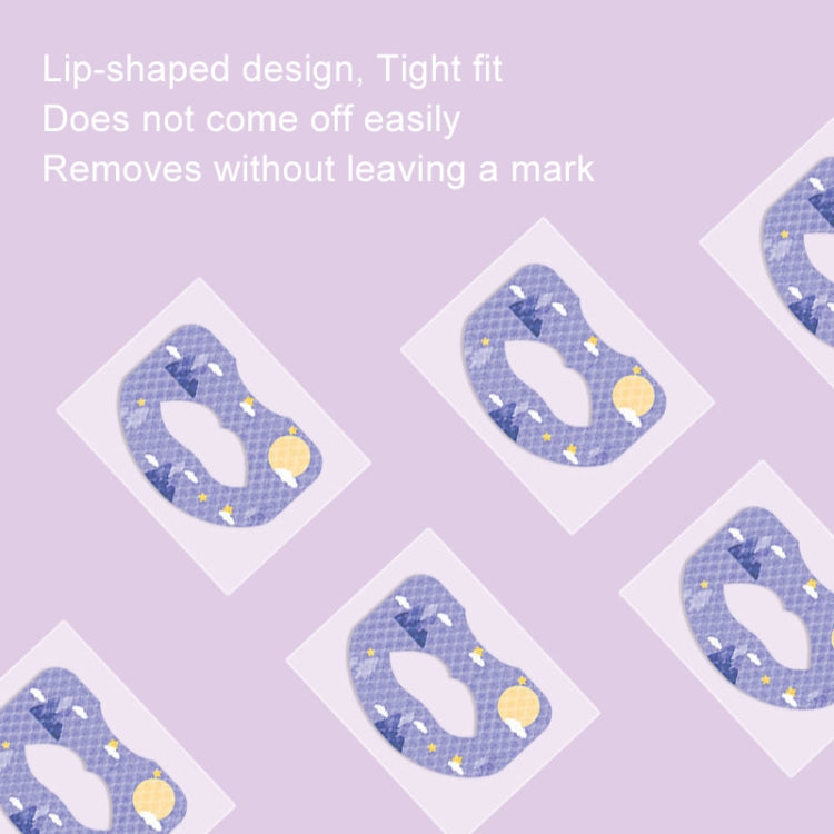 30pcs /Box Fawnmum Mouth Breathing Patch Night Stop Snoring Patch Anti-Snoring Closed Mouth Patch, Color: Children Purple
