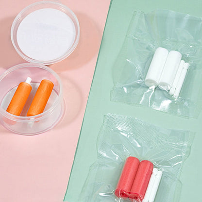 Fawnmum 2pcs /Box Handheld Hollow Cylinder Orthodontic Bite Sticks(Grape)