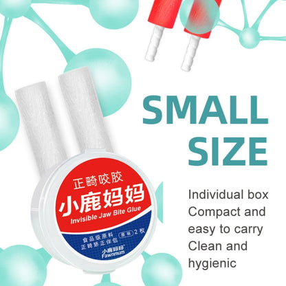 Fawnmum 2pcs /Box Handheld Hollow Cylinder Orthodontic Bite Sticks(Grape)