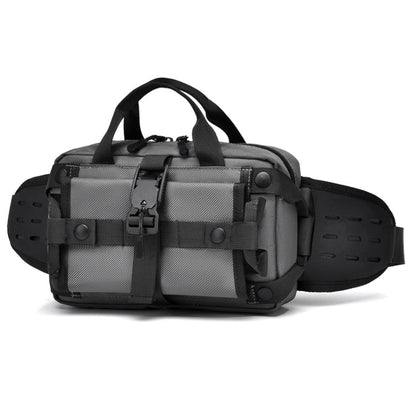WEIXIER Y9580 Men Sports Waterproof Waist Pack Outdoor Crossbody Single Shoulder Cell Phone Bag(Gray)