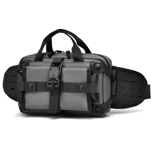 WEIXIER Y9580 Men Sports Waterproof Waist Pack Outdoor Crossbody Single Shoulder Cell Phone Bag(Gray)