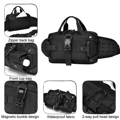 WEIXIER Y9580 Men Sports Waterproof Waist Pack Outdoor Crossbody Single Shoulder Cell Phone Bag(Gray)