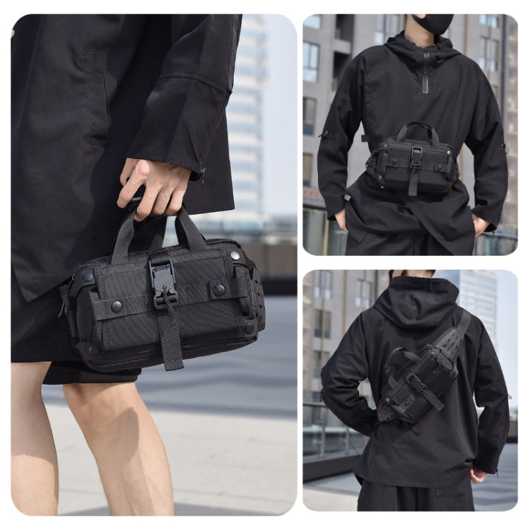 WEIXIER Y9580 Men Sports Waterproof Waist Pack Outdoor Crossbody Single Shoulder Cell Phone Bag(Gray)