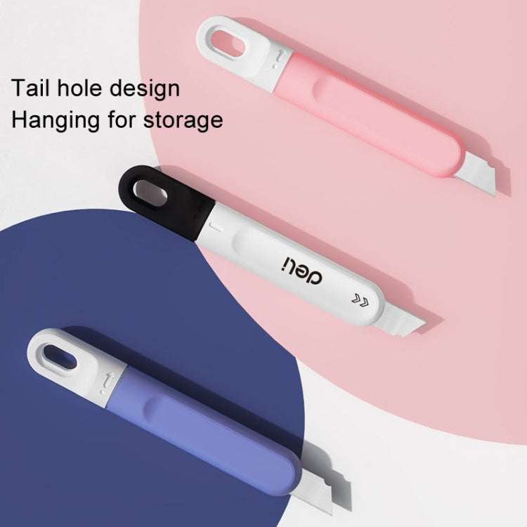 Deli DL412 Mini Small Art Knife Courier Portable Box Opener(Pink)